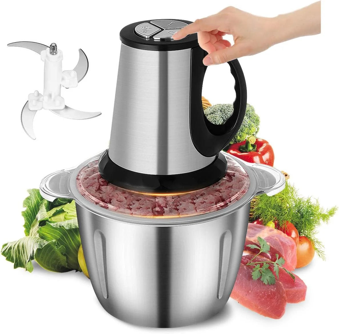 Falari 3L Electric Meat Grinder Stainless Steel